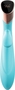 Голубой вибратор Blossom с клиторальным отростком - 22 см.