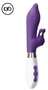 Фиолетовый вибратор-кролик Adonis - 22 см.