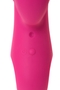 Розовый вибромассажер Smon №1 с бугорками - 21,5 см.