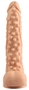 Телесный реалистичный фаллоимитатор на присоске - 26,5 см.