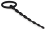 Черный силиконовый уретральный плаг Silicone Penis Plug - 16 см.