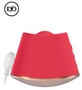 Красный клиторальный стимулятор Dazzling с вибрацией и ротацией - 6,7 см.