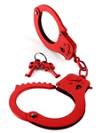 Металлические красные наручники Designer Metal Handcuffs