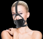 Чёрный кожаный кляп Leather Mouth Gag