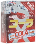 Ароматизированные презервативы Sagami Xtreme Cola - 3 шт.