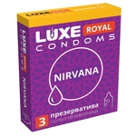 Презервативы с увеличенным количеством смазки Luxe Royal Nirvana - 3 шт.