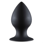 Чёрная анальная пробка Thick Anal Plug Small - 7,8 см.