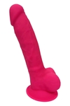 Розовый фаллоимитатор Dildo With Balls 7Inch - 17,7 см.