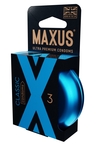 Классические презервативы в железном кейсе Maxus Classic - 3 шт.