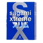 Розовые презервативы Sagami Xtreme Feel Fit 3d - 3 шт.