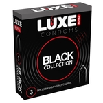 Черные презервативы Luxe Royal Black Collection - 3 шт.