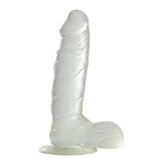 Прозрачный фаллоимитатор Jelly Dildo Real Rapture Clear 7.5 - 19 см.