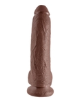 Коричневый фаллоимитатор 9 Cock with Balls - 22,9 см.