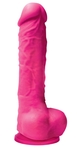 Розовый фаллоимитатор Colours Pleasures 5 Dildo - 17,8 см.