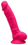 Розовый фаллоимитатор-реалистик Premium Dildo 7 Model 1 Premium - 17,5 см.