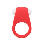 Красное эрекционное кольцо Lit-up Silicone Stimu Ring 4