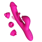 Розовый вибратор-кролик G Spot Ultra - 26,5 см.