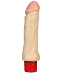 Мультискоростной телесный вибромассажёр Realstuff 7inch Vibrator - 17,8 см.