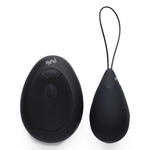 Черное виброяйцо с пультом ду 10x Silicone Vibrating Egg