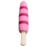 Розовый вибростимулятор-эскимо 10x Popsicle Vibrator - 21,6 см.