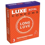 Презервативы с продлевающим эффектом Luxe Royal Long Love - 3 шт.