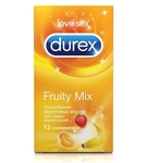 Презервативы с фруктовыми вкусами Durex Fruity Mix - 12 шт.