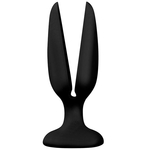 Чёрная пробка-бутон Menzstuff Flower Butt Plug 6inch - 15 см.