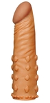 Коричневая насадка-удлинитель Add 2 Pleasure X Tender Penis Sleeve - 18 см.