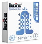 Презерватив Luxe Maxima White Глубинная Бомба - 1 шт.