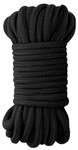 Черная веревка для бондажа Japanese Rope - 10 м.