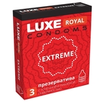 Текстурированные презервативы Luxe Royal Extreme - 3 шт.