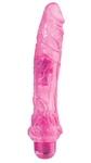 Большой розовый вибратор Jelly Joy 9inch 10 Rhythms Pink - 23 см.