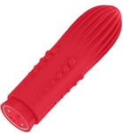 Красная вибропуля Turbo Rechargeable Bullet Lush - 9,8 см.