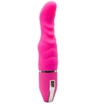 Розовый вибратор Purrfect Silicone Deluxe Vibe - 15 см.