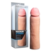 Телесная фаллическая насадка на пенис Magnum Xtender - 23 см. - фото, цены