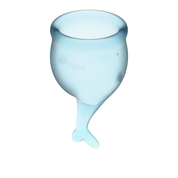 Набор голубых менструальных чаш Feel secure Menstrual Cup - фото, цены