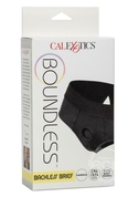 Черные трусы для страпона Backless Brief Harness 2xl/3xl - фото, цены