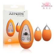 Оранжевые виброяйца Xtreme 10f Dual Eggs - фото, цены