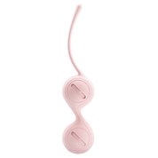 Нежно-розовые вагинальные шарики на сцепке Kegel Tighten Up I - фото, цены