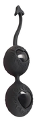 Чёрные вагинальные шарики с сердечками Black Velvets - фото, цены