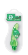 Зелёный гелевый вибратор Jelly Joy 7inch 10 Rhythms Green - 17,5 см. - фото, цены