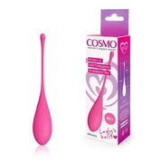 Розовый каплевидный вагинальный шарик со шнурочком - фото, цены