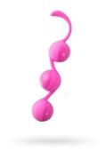 Розовые тройные вагинальные шарики из силикона Delish Balls - фото, цены