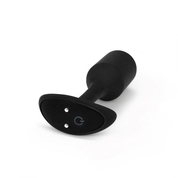 Чёрная пробка для ношения с вибрацией Snug Plug 2 - 11,4 см. - фото, цены