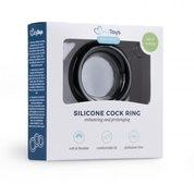 Черное эрекционное кольцо Silicone Cock Ring Medium - фото, цены
