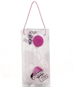 Фиолетовые вагинальные шарики на прозрачной сцепке - фото, цены