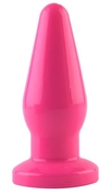Розовая анальная втулка из эластомера Popo Pleasure - 13,6 см. - фото, цены