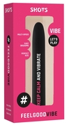 Черный гладкий вибромассажер Feelgood Vibe #Keep calm and vibrate - 17,2 см. - фото, цены