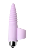 Нежно-розовая вибронасадка на палец для анальной стимуляции Jos Nova - 9 см. - фото, цены