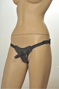 Кожаные трусики с плугом Kanikule Leather Strap-on Harness Anatomic Thong - фото, цены